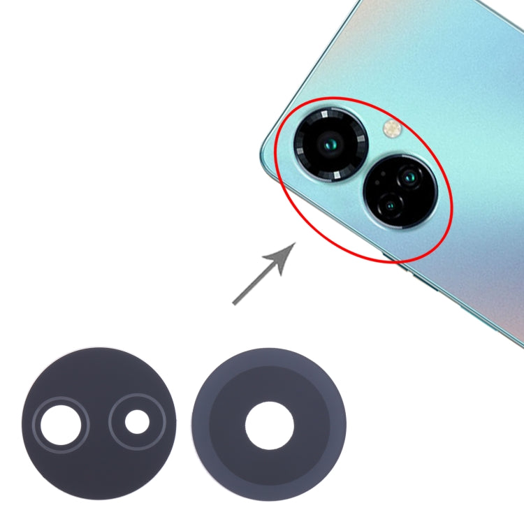 For Tecno Camon 19 Pro CI8 10set Back Camera Lens by buy2fix