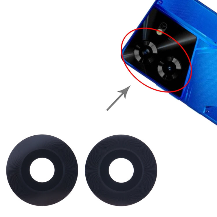 For Tecno Pova 5 10set Back Camera Lens by buy2fix