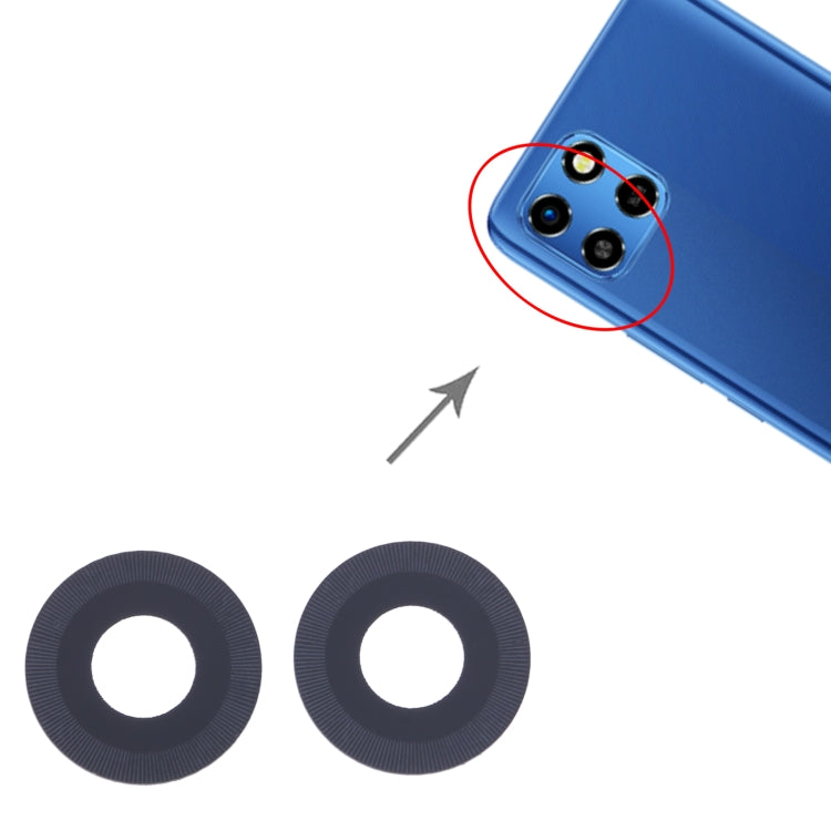 For Infinix Smart 6 X6511B 10set Back Camera Lens by buy2fix