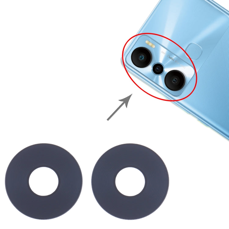 For Infinix Hot 20i X665 10set Back Camera Lens by buy2fix