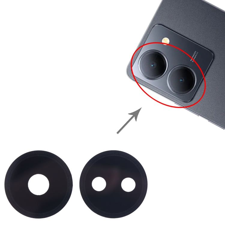 For vivo Y78 5G 10set Back Camera Lens by buy2fix