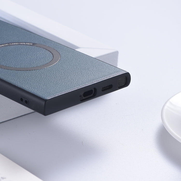 For Samsung Galaxy S24 Ultra 5G PU MagSafe Magnetic Phone Case(Black) by buy2fix