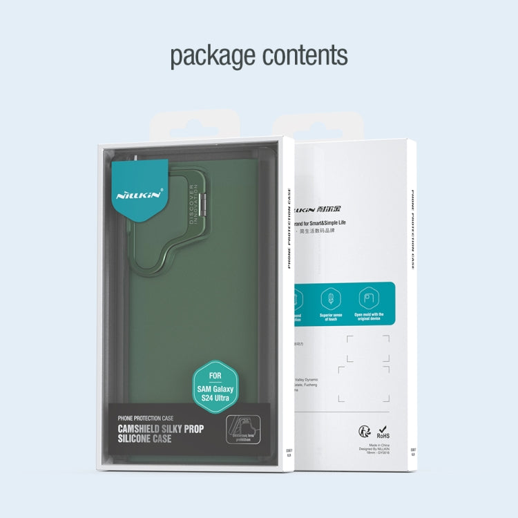 For Samsung Galaxy S24 Ultra 5G NILLKIN CamShield Prop Liquid Silicone Phone Case(Black) by NILLKIN
