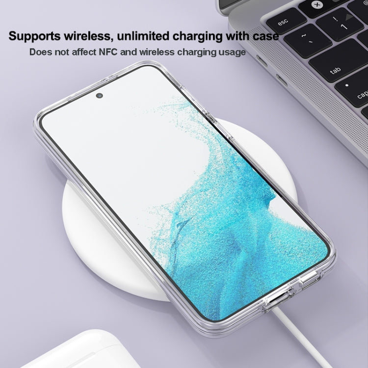 For Samsung Galaxy S23 Ultra 5G Terminator Style Glitter Powder MagSafe Magnetic Phone Case(White) by buy2fix