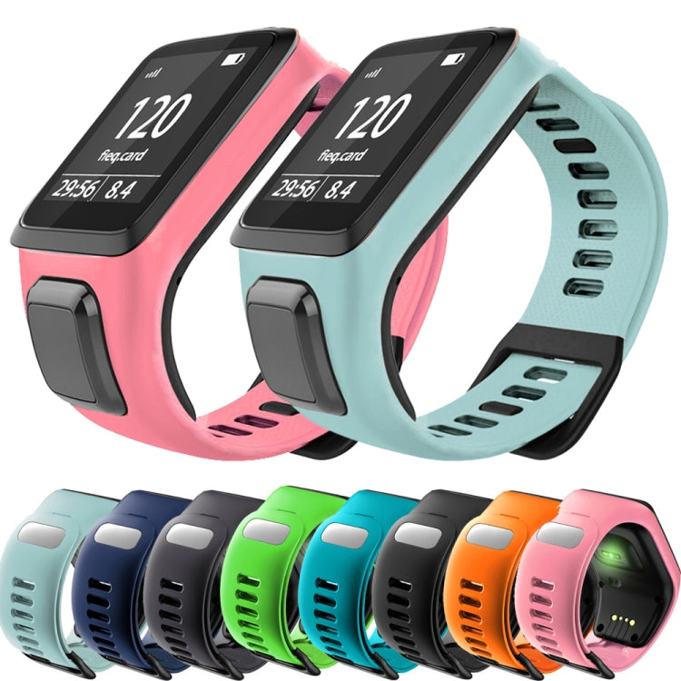 For Tomtom 2 / 3 Universal Silicone Watch Band(Black) by buy2fix