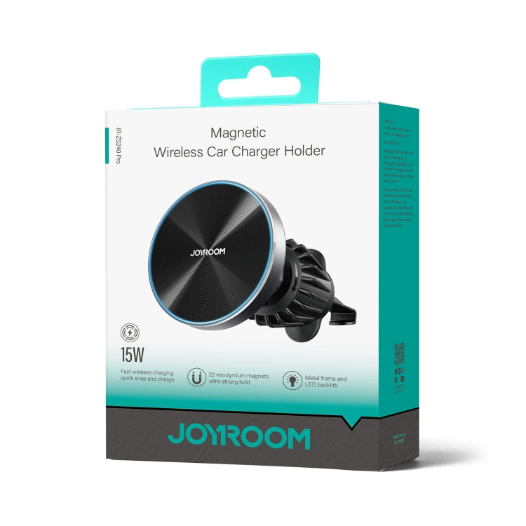 JOYROOM JR-ZS240 Pro Magnetic Wireless Car Air Outlet Charger(Black) by JOYROOM