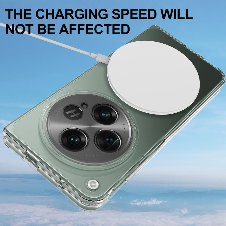 For OnePlus Open Scratchproof PC Transparent MagSafe Phone Case by buy2fix