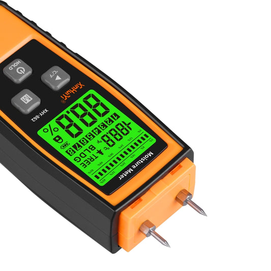 RZ862 Detachable Probe Wood Moisture Tester(Orange) by buy2fix