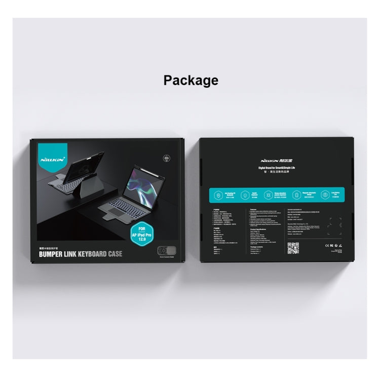 For iPad Pro 12.9 2020/2021/2022 Nillkin Backlit Version Bumper Link Keyboard Case by NILLKIN