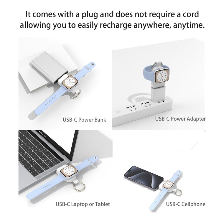 For Apple Watch / AirPods Series U20A Portable Magnetic Wireless Charger(Black) by buy2fix