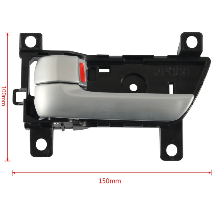 Car Left Inside Door Handle for Kia Sorento 2013-2014 82610-2P500(Black + Silver) by buy2fix