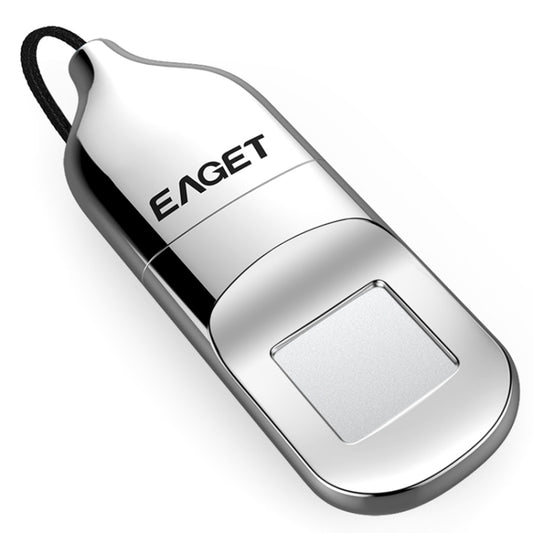 EAGET FU5 64G USB 2.0 Interface Metal Flash U Disk with Fingerprint Identification by EAGET