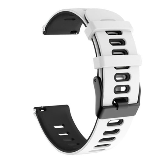 22mm For Huawei Watch GT2e 46mm Silicone Watch Band(White+Black) by buy2fix