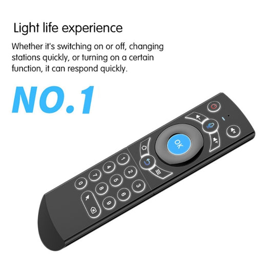 G21 2.4GHz Fly Air Mouse LED Backlight Wireless Keyboard Remote Control with Gyroscope for Android TV Box / PC, Support Intelligent Voice (Orange) by buy2fix