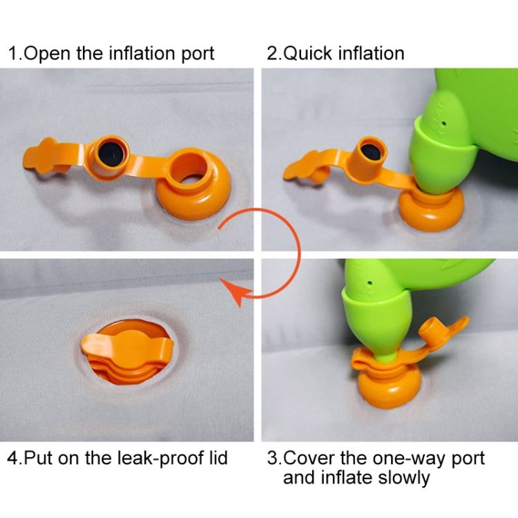 Z4 PVC Small Square Stool Universal Car Travel Inflatable Stool by buy2fix