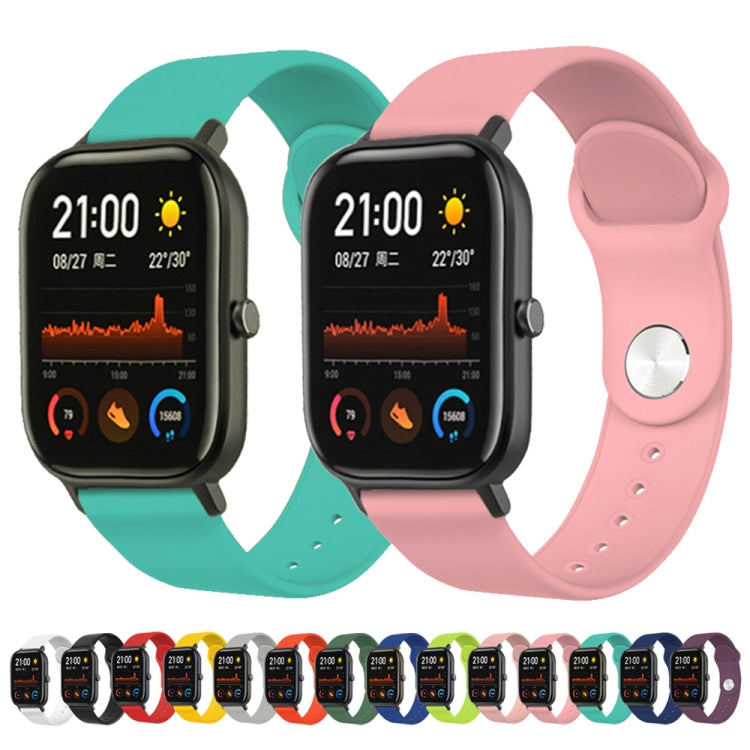 20mm For Huami Amazfit GTS Silicone Watch Band(Black) by buy2fix