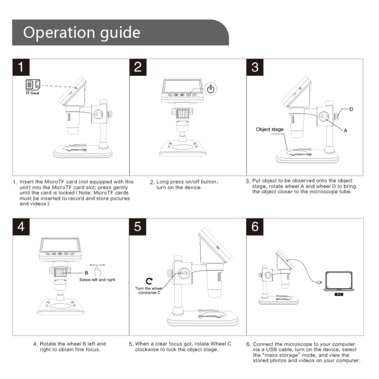 inskam307 0-40mm 1080P 4.3 inch LCD Screen Mobile Phone Repair Industry HD Electron Didital Microscope by buy2fix