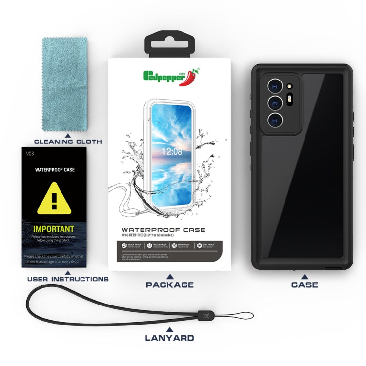 For Samsung Galaxy Note20 Ultra 5G RedPepper Shockproof Scratchproof Dust-proof PC + TPU Protective Case(Blue) by RedPepper