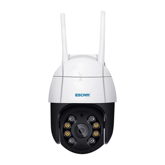 ESCAM QF518 5MP Smart WiFi IP Camera, Support AI Humanoid Detection / Auto Tracking / Dual Light Night Vision / Cloud Storage / Two Way Audio / TF Card, Plug:EU Plug(White) by ESCAM