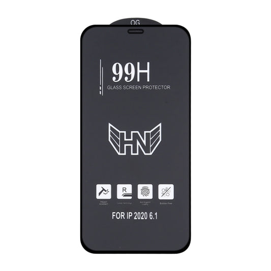 For iPhone 12 / 12 Pro High Aluminum Large Arc Full Screen Tempered Glass Film by buy2fix