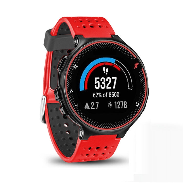 For Garmin Forerunner 235 Two-color Watch Band(Red Black) by buy2fix