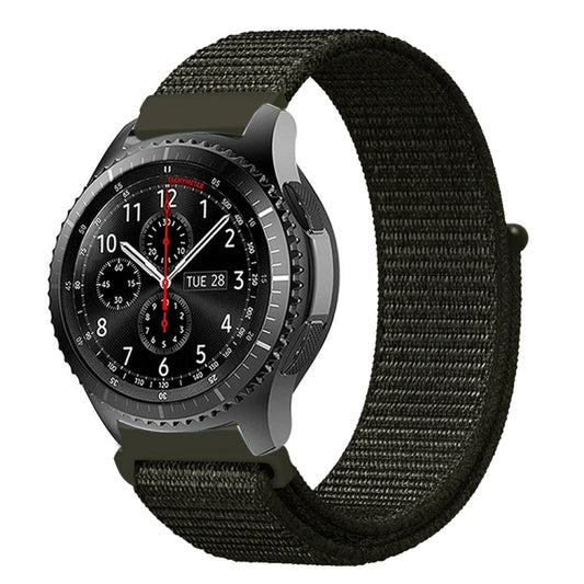 For Samsung Galaxy Watch 42mm Nylon Braided Watch Band(ArmyGreen) by buy2fix