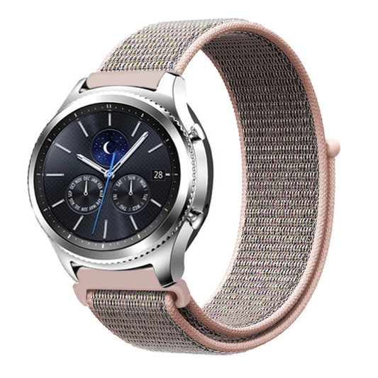 For Samsung Galaxy Watch 42mm Nylon Braided Watch Band(Powder Sand) by buy2fix