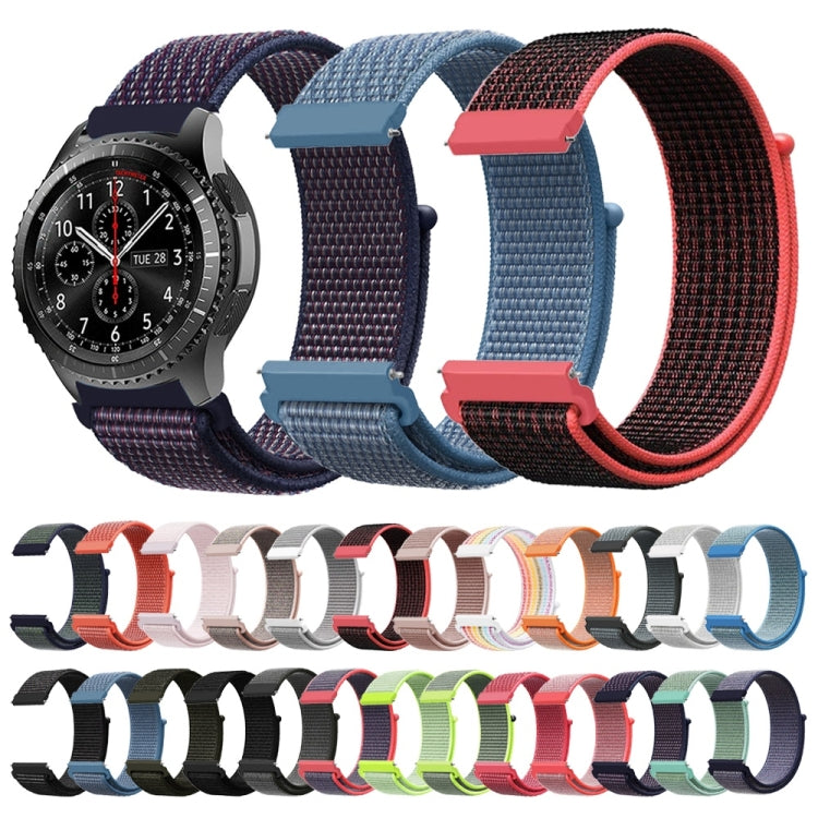 For Samsung Galaxy Watch 42mm Nylon Braided Watch Band(Cape Cod Blue) by buy2fix