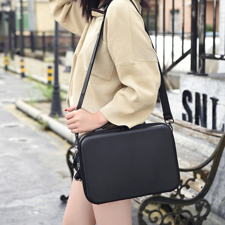 For DJI Mavic Air 2 Portable PU Shoulder Storage Bag Protective Box(Black Red) by buy2fix