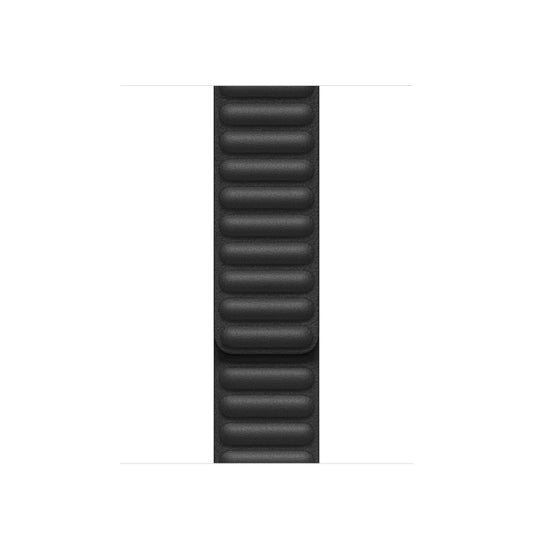 For Apple Watch Ultra 49mm&Watch Ultra 2 49mm / Series 9&8&7 45mm / SE 3&SE 2&6&SE&5&4 44mm / 3&2&1 42mm Leather Watch Band(Black) by buy2fix
