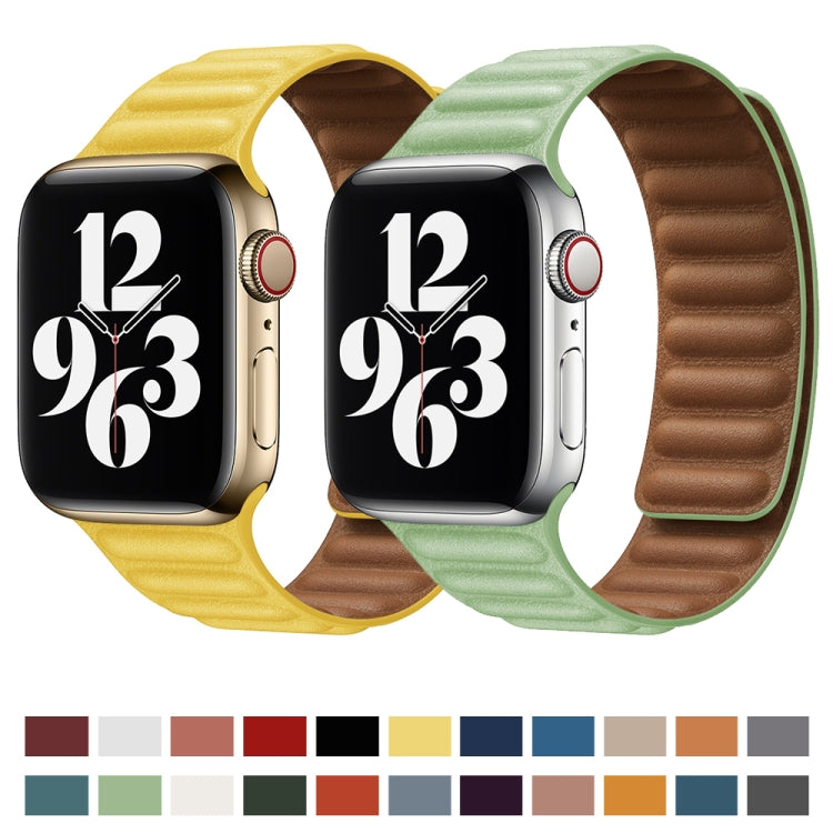For Apple Watch Ultra 49mm&Watch Ultra 2 49mm / Series 9&8&7 45mm / SE 3&SE 2&6&SE&5&4 44mm / 3&2&1 42mm Leather Watch Band (Rose Pink) by buy2fix