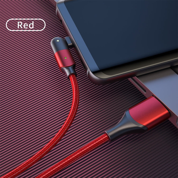 FXCM-WYA09 2.4A USB to Micro USB 180 Degree Rotating Elbow Charging Cable, Length:2m(Red) by buy2fix
