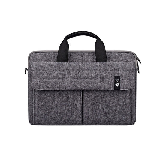 ST08 Handheld Briefcase Carrying Storage Bag with Shoulder Strap for 14.1 inch Laptop(Grey) by buy2fix