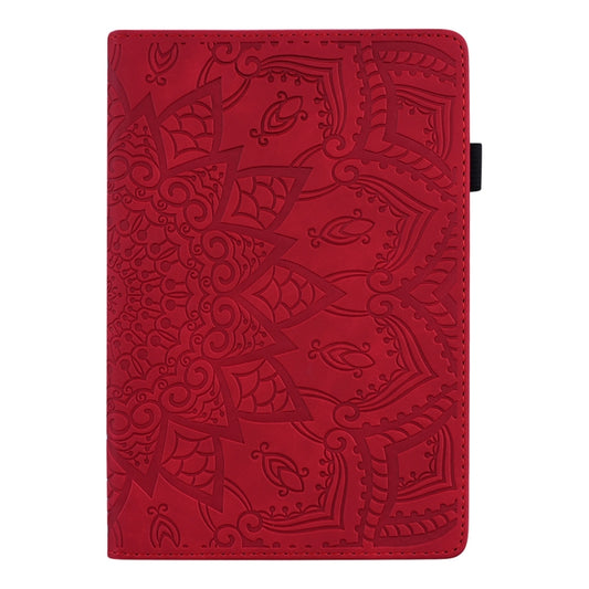 For iPad Air 11 2024 / Air 2022 / 2020 10.9 Calf Texture Embossed Horizontal Flip Leather Case with Holder & Card Slots & Photo Frame(Red) by buy2fix