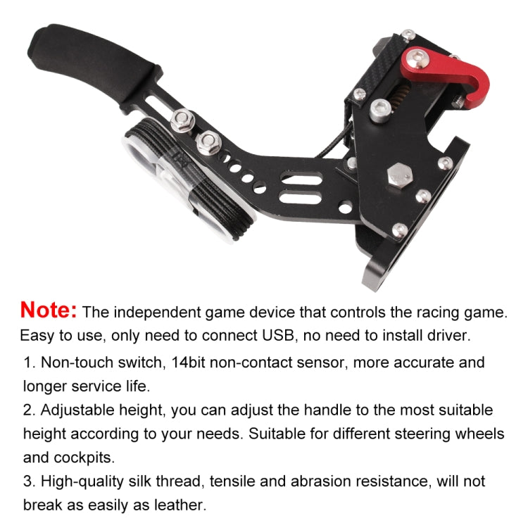 Universal USB Horizontal Drift Rally Racing Handbrake Lever Professional Gaming Peripherals for Racing Games G25/27/29 T500 by buy2fix