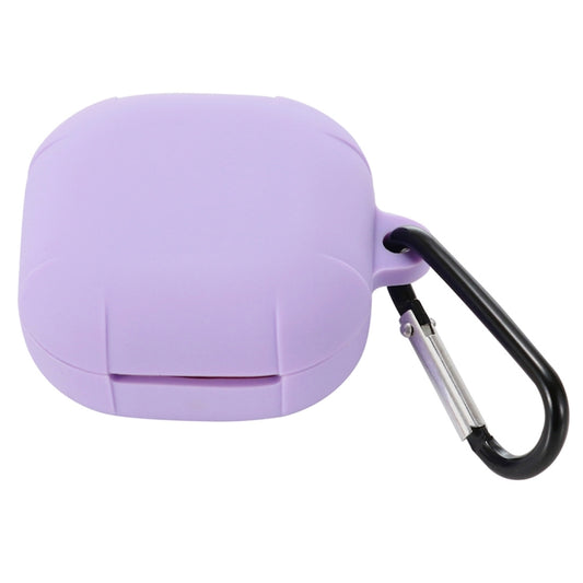 Anti-fall Silicone Earphone Protective Case with Hook For Samsung Galaxy Buds Live/ Buds2 / Buds Pro / Buds2 Pro (Purple) by buy2fix