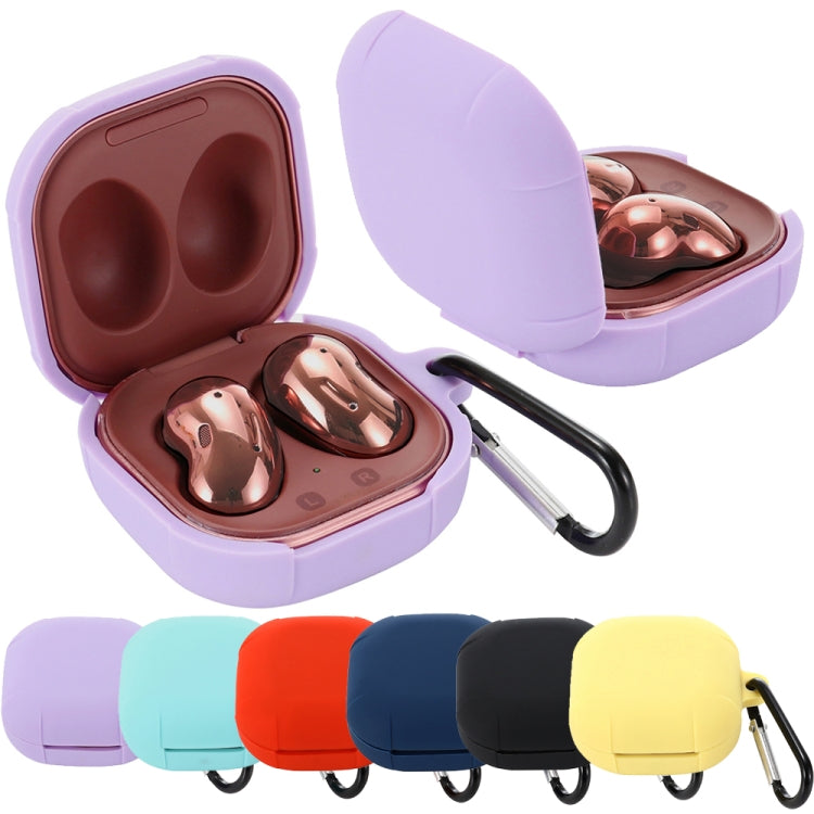 Anti-fall Silicone Earphone Protective Case with Hook For Samsung Galaxy Buds Live/ Buds2 / Buds Pro / Buds2 Pro (Mint Green) by buy2fix