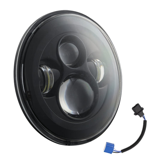 7 inch H4 / H13 DC 9V-30V 4000LM 6000K 40W 7 inch Car Round Shape LED Headlight Lamps for Jeep Wrangler by buy2fix