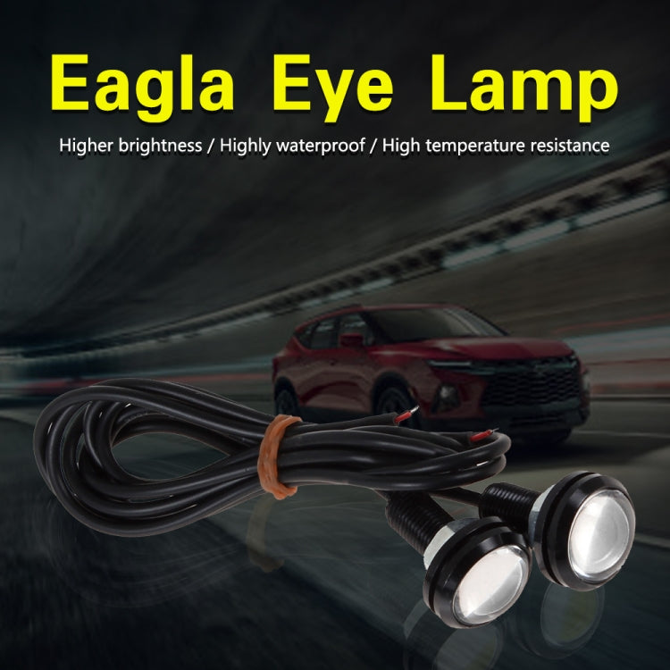 10 PCS 18mm 1.5W DC9-80V Motorcycle Eagle Eye Light Double Lens(Red Light) by buy2fix