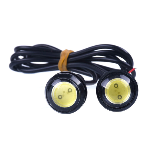 10 PCS 23mm 1.5W DC9-80V Motorcycle Eagle Eye Light Double Lens(White Light) by buy2fix