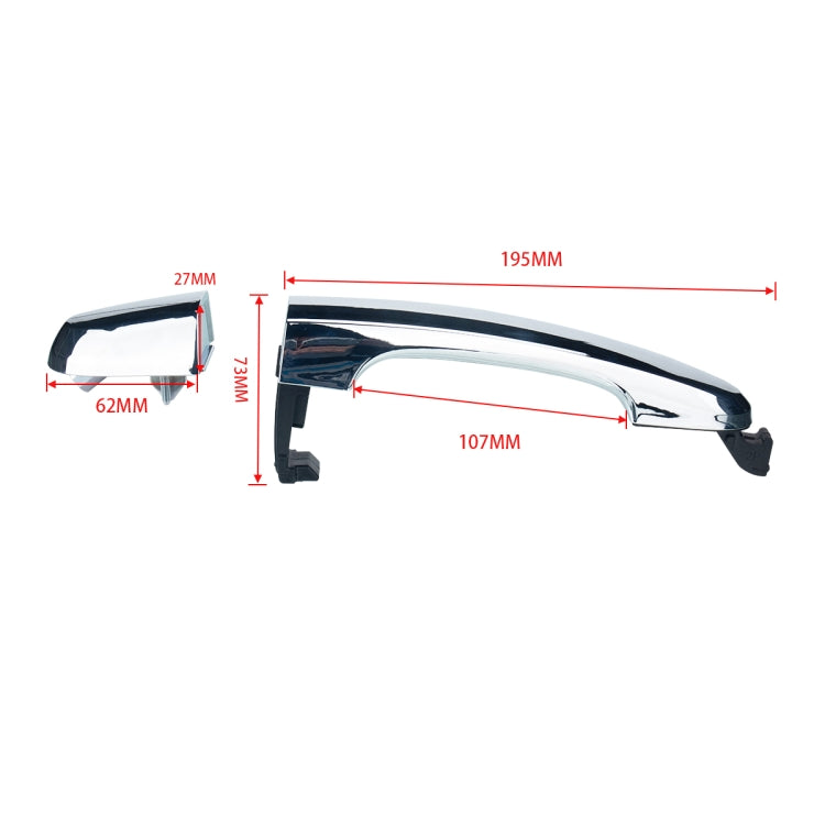 Car Right Front Door Outside Handle 82652-2P030 for Kia Sorento 2011-2015 by buy2fix