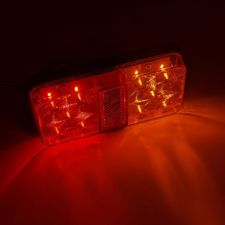 2 PCS Trailer / Truck H-type Long Strip 10LEDs Tail Light Set by buy2fix