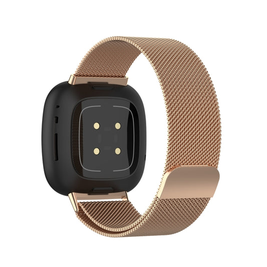 For Fitbit Versa 3 / Fitbit Magnetic Milano Watch Band, Size:Small Code(Rose Gold) by buy2fix