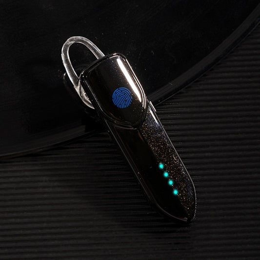 V19S Bluetooth 5.0 Business Style Fingerprint Touch Bluetooth Earphone(Black) by buy2fix