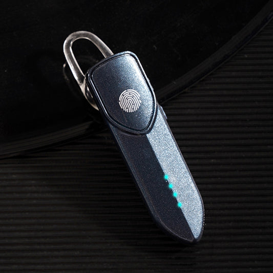 V19S Bluetooth 5.0 Business Style Fingerprint Touch Bluetooth Earphone(Blue) by buy2fix