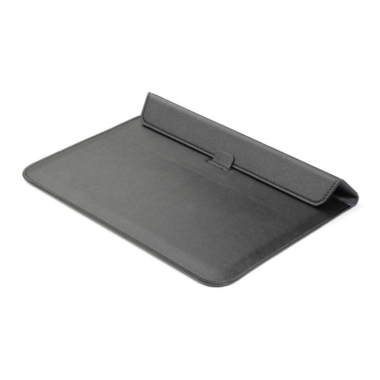 PU Leather Ultra-thin Envelope Bag Laptop Bag for MacBook Air / Pro 13 inch, with Stand Function(Black) by buy2fix