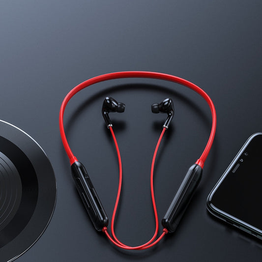 M60 8D Surround Sound Wireless Neck-mounted 5.1 Bluetooth Earphone Support TF Card MP3 Mode(Red) by buy2fix