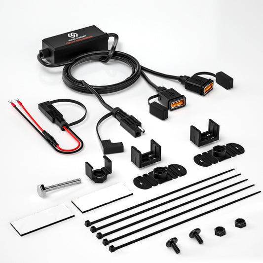 WUPP CS-1186A1 Motorcycle SAE Dual USB Fast Charging Charger by WUPP