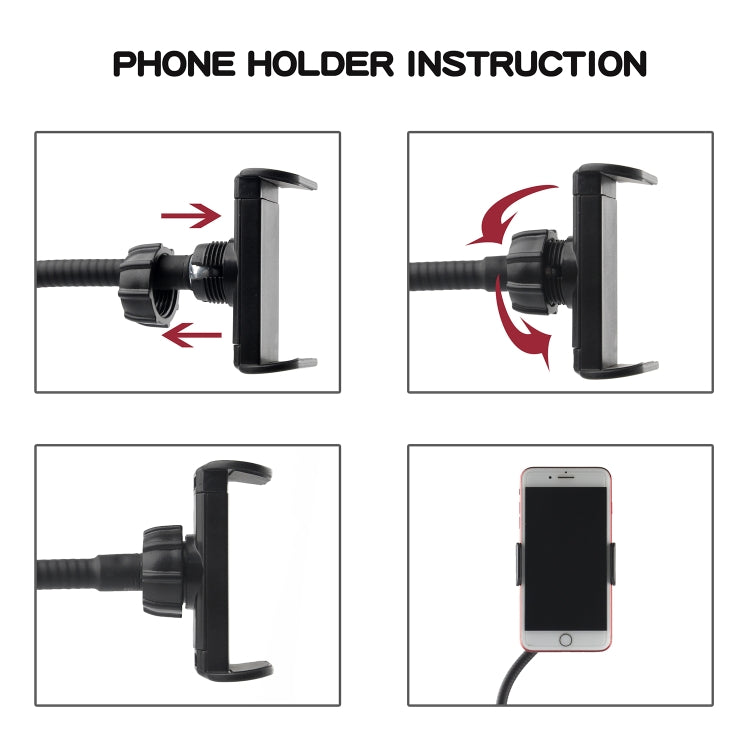 3.5 inch Adjustable Live Broadcast Aluminum Alloy Clip LED Fill Light with Phone Clamp by ADAI