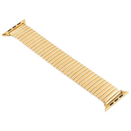 Elastic Aluminum Watch Band For Apple Watch Series 9&8&7 41mm / SE 3&SE 2&6&SE&5&4 40mm / 3&2&1 38mm(Gold) by buy2fix